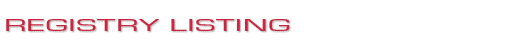 REGISTRY LISTING